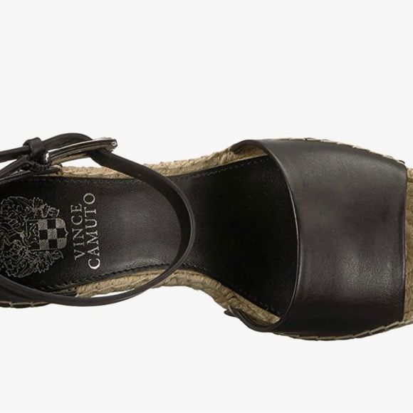 BRAND NEW. VINCE CAMUTO WEDGES in black leather size 11. Box included. - Picture 6 of 8